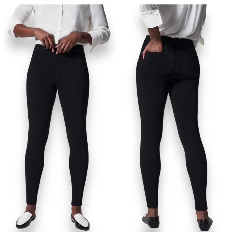 Spanx Jean-ish Legging Jeans Black Small EUC
